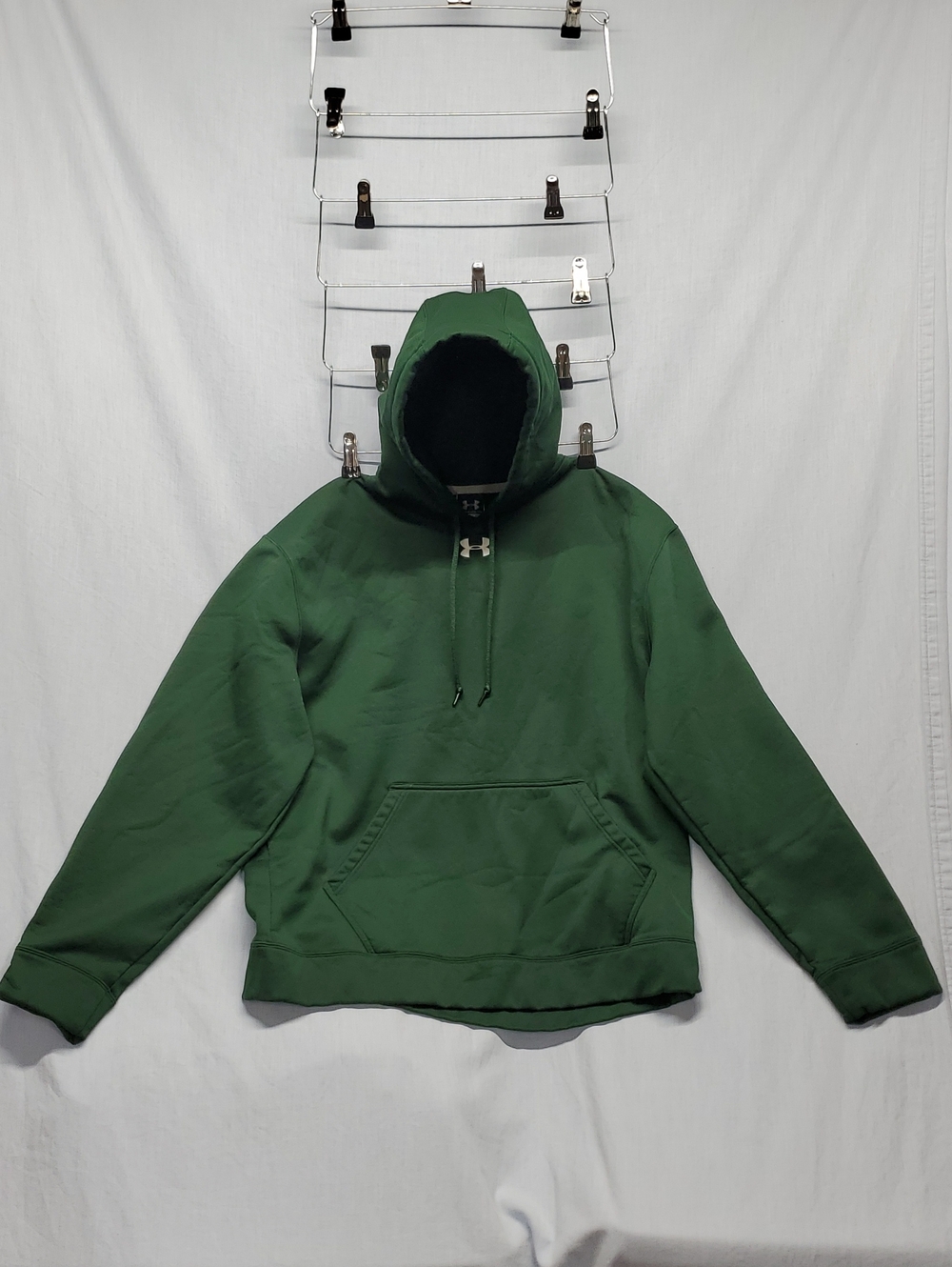 Under Armour Men's Dark Green Crewneck Hoodie Pullover #405